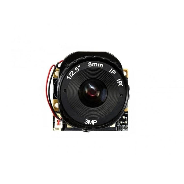 Waveshare Raspberry Pi Camera Module for Day and Night Imaging – 3MP IR 8mm lens, compatible with all Raspberry Pi revisions for security and outdoor monitoring