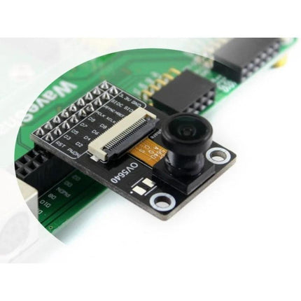Waveshare OV5640 Camera Board with Fisheye Lens for Wide-Angle Shots compact 5MP module for surveillance and DIY robotics