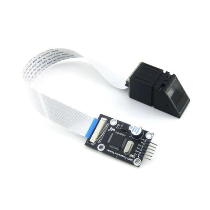 Waveshare UART Optical Fingerprint Reader for Secure Access compact module with UART cable and optical sensor for biometric door lock integration