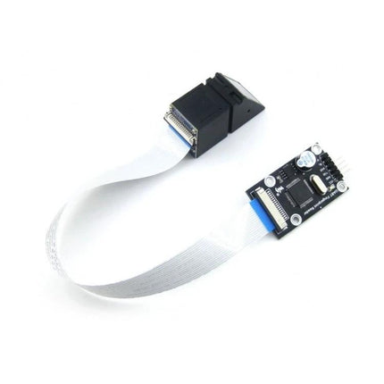 Waveshare UART Optical Fingerprint Reader for Secure Access compact module with ribbon cable and sensor board for biometric door lock integration