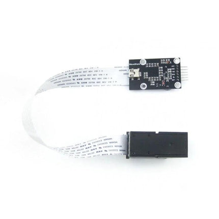 Waveshare UART Optical Fingerprint Reader for Secure Access compact module with ribbon cable and UART board for biometric door lock integration