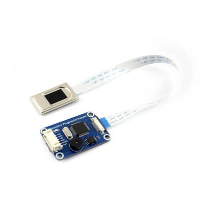 Waveshare Capacitive Fingerprint Reader for Secure Identity Verification compact module with STM32F105 and ribbon sensor for access control