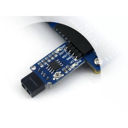 Waveshare Infrared Sensor for Robot Path Tracking - close-up of reflective IR sensor module showing PCB, connector and components for robot line detection