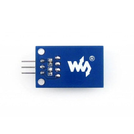 Waveshare Digital Sensor for Measuring Temperature and Humidity Levels - compact blue DHT11 module with 3-pin header for environmental monitoring