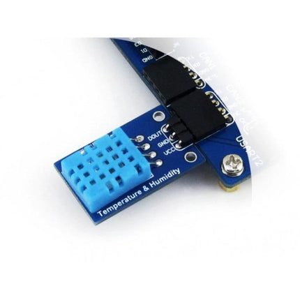 Waveshare Digital Sensor for Measuring Temperature and Humidity Levels compact DHT11 module on blue PCB with connector