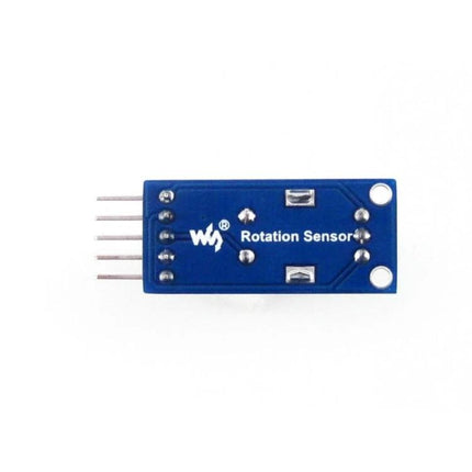 Waveshare Rotation Sensor for Detecting Clockwise and Anti-Clockwise Rotations - blue PCB module measuring direction, degrees and laps
