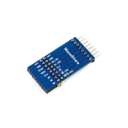 Waveshare Serial Flash Board for Electronic Data Storage compact W25Q128JV SPI module for embedded data logging and firmware storage