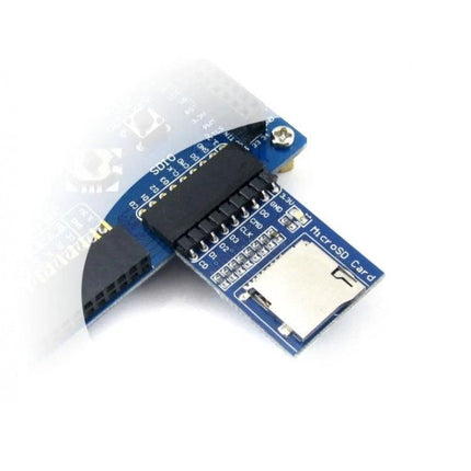 Waveshare Micro SD Card Storage Board for Electronic Projects showing microSD slot and pins for easy data logging integration