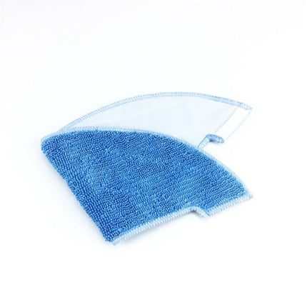 ILIFE Vacuum Cleaner Replacement Cleaning Kit with Rags and Stickers - blue microfiber mop pad and cloth for robot vacuum maintenance
