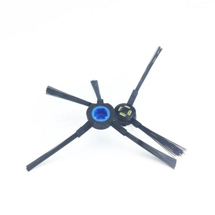 Pair of ILIFE Replacement Side Brushes for Robot Vacuums - black four-arm side brush compatible with ILIFE A9 A7 V8S