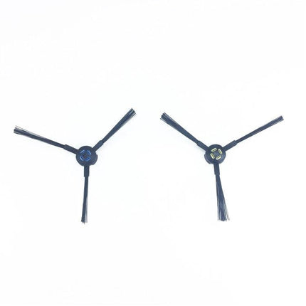 Pair of ILIFE Replacement Side Brushes for Robot Vacuums – two 3‑arm black side brushes compatible with ILIFE A9 A7 V8S for edge and corner cleaning