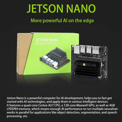 Waveshare JetBot AI Kit Accessories for Jetson Nano with US Plug - expansion board, camera, motors for building AI robots
