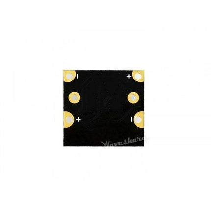 Waveshare Wide-Angle 120-Degree Camera for Jetson Nano Projects - top view of small black PCB mounting plate with gold contact pads