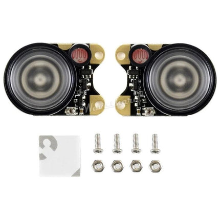 Waveshare Wide-Angle Infrared Camera for Low-Light Imaging dual 8MP wide-angle IR module with mounting screws for Jetson Nano projects