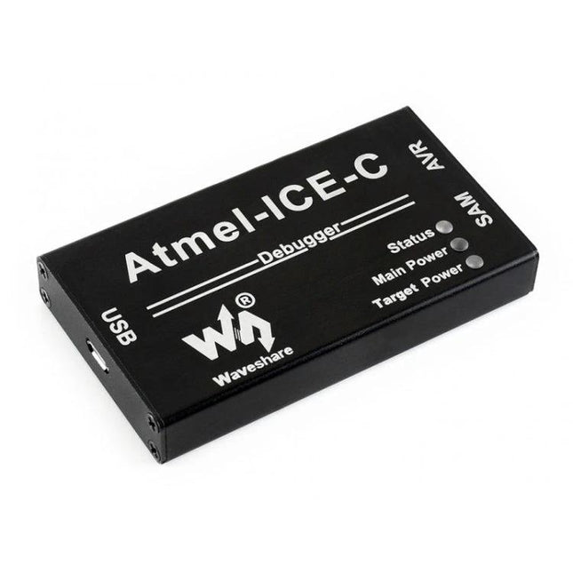 Original Atmel-ICE-C Development Tool for AVR and SAM Microcontrollers - aluminium enclosure debugger for AVR/SAM programming