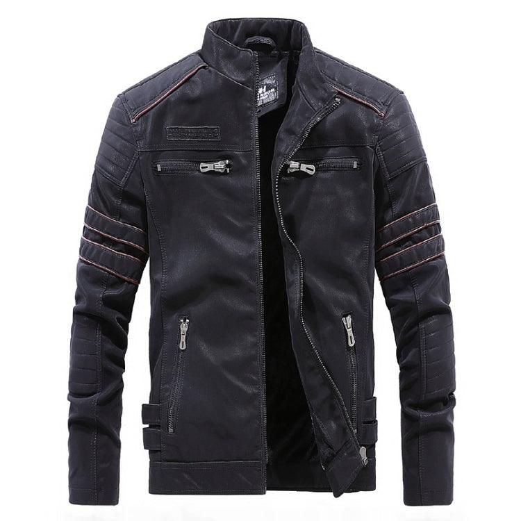 Men's Stylish PU Leather Casual Jacket