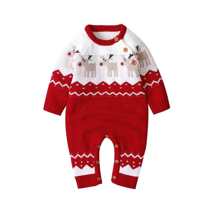 Cartoon Christmas Deer Boys And Girls Leotard 73CM 100CM