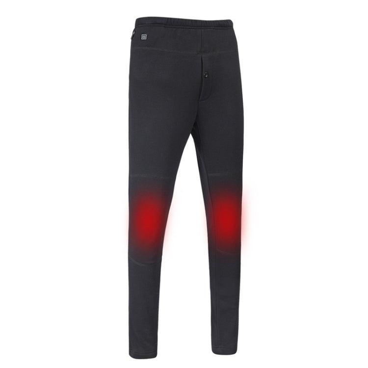 USB Heated Smart Thermal Pants for Men - Black (Size: XXXXXL)