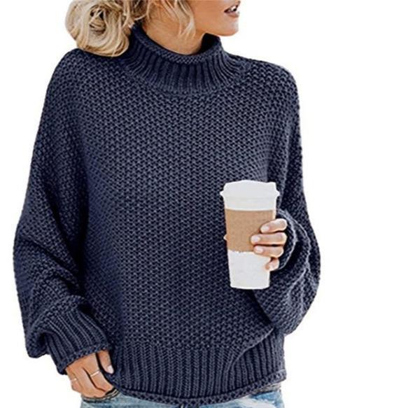 Cozy Oversized Turtleneck Knit Jumper