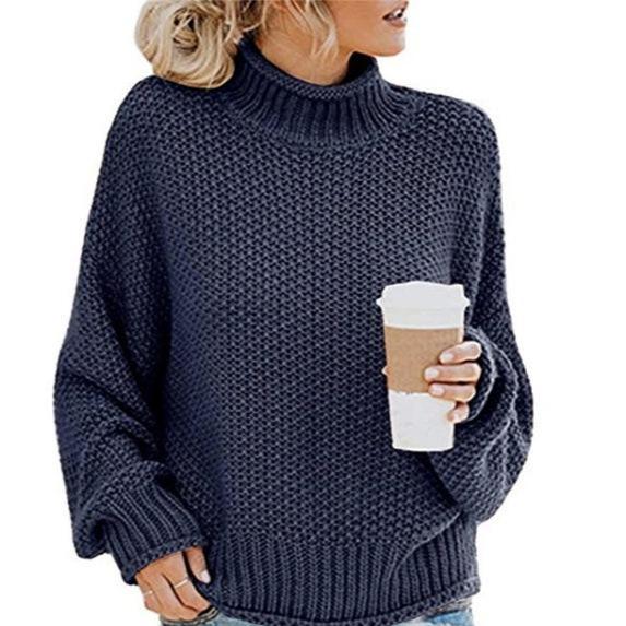 Cozy Oversized Turtleneck Knit Jumper