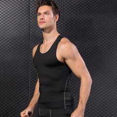 Quick-Dry Elastic Fitness Running Vest for Training