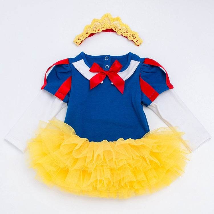 Long Sleeve Princess Dress Childrens Clothing Infant Baby Tutu Skirt Suit for Little Royals