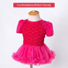 Floral Two-Piece Baby Tutu Romper Dress Set