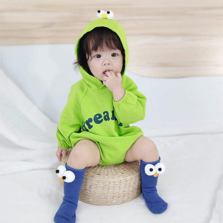 Baby Casual Long Sleeve Triangle Romper Cute Big Eyes Loose Romper, 59cm, 66cm, 73cm, 80cm, 90cm, 100cm