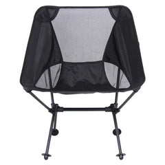 Lightweight Folding Camping Chair with Backrest - Portable Fishing and Beach Recliner in Aviation Aluminum Alloy