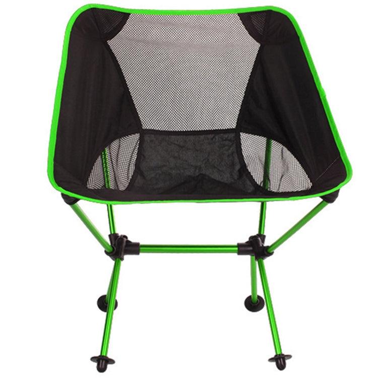 Lightweight Portable Folding Camping Chair with Backrest - Durable Aluminum Alloy Fishing and Beach Recliner