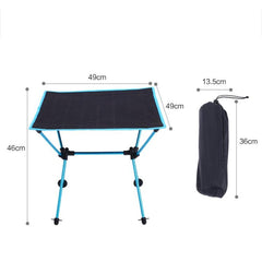 Portable Folding Picnic Table with Oxford Cloth and Aviation Aluminum for Outdoor Camping and Barbecue