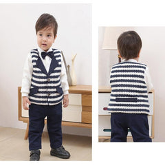 Charming Baby Boy Formal Attire: Vest, Shirt, and Pants Set