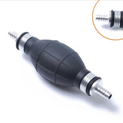 8mm Gasoline Hand Pump For Cars And Motorcycles Everyday Use – black rubber manual fuel transfer bulb with 8mm hose fittings