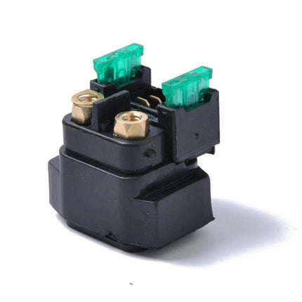 ATV Starter Solenoid Relay Kit Includes Two Fuses - replacement Yamaha starter relay with two 30A fuses, copper contacts, compact durable design