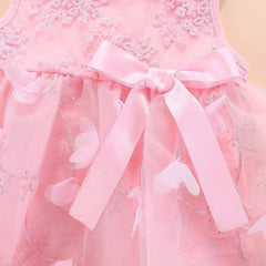 Floral Princess Baby Dress with Sleeveless Design