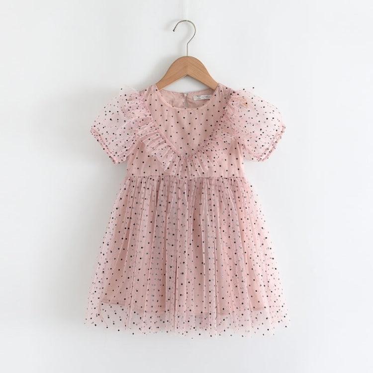 Princess Dot Lace Mesh Dress for Girls