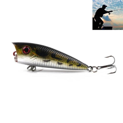 Simulation Lure 6cm For Freshwater And Saltwater Fishing - realistic popper lure for trout, bass, salmon, pike and walleye, durable finish, balanced mid-depth swim