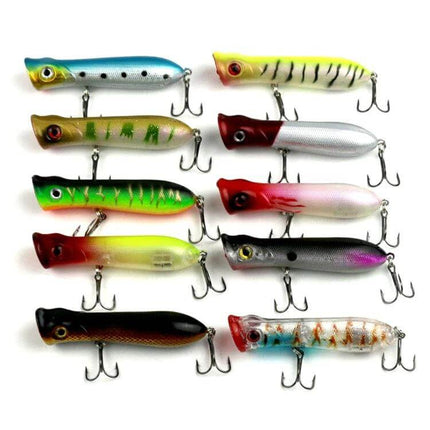Simulation Hard Bait Lure 8cm For Freshwater And Saltwater Fishing - set of colorful topwater popper lures for trout bass salmon pike walleye