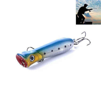 Simulation Hard Bait Lure 8cm For Freshwater And Saltwater Fishing - realistic popper lure 8cm, 12g for trout, bass, salmon, pike, walleye
