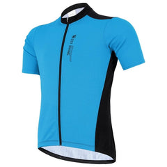 Men's Summer Breathable Cycling Jersey with Sunscreen Protection - WEST BIKING Zipper Short Sleeve Top