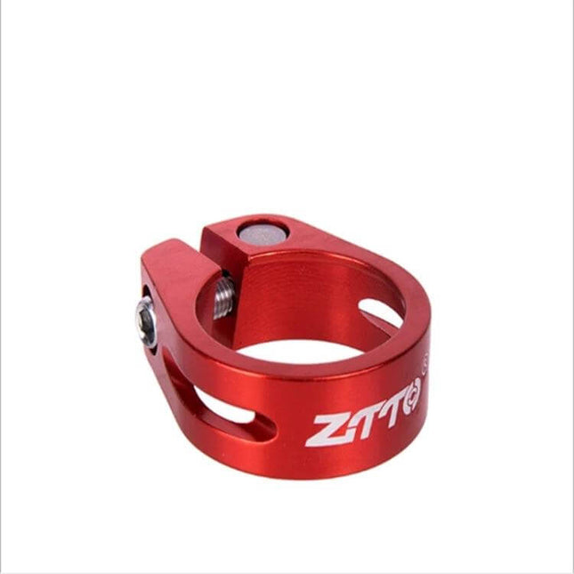 ZTTO Seatpost Clamp 31.8mm Easy to Install for Bike - red lightweight aluminum alloy clamp with lever and corrosion-resistant finish