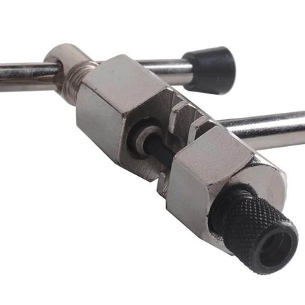 ZTTO Bicycle Chain Breaker and Rivet Extractor Tool close-up showing nickel-plated carbon steel body and pin mechanism for chain repair