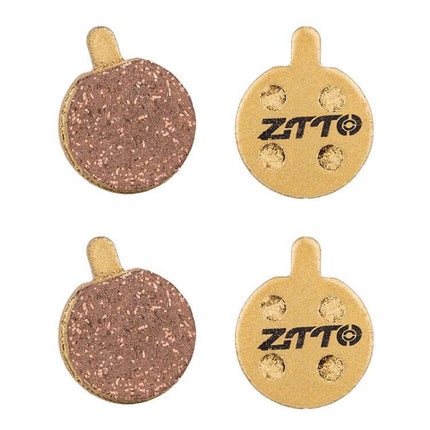 ZTTO Mountain Bike Brake Pads Full Metal Copper Base - set of 4 round copper-based brake pads for mountain, XC and urban trails