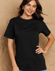 Full Size Round Neck Short Sleeve T-Shirt