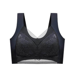 Seamless Ice Silk Lace Bra with Beautiful Back Design for Enhanced Comfort