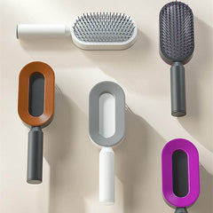 Ultimate Self-Cleaning Scalp Massager Brush for All Hair Types with Anti-Static Technology