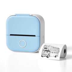 Compact Bluetooth Thermal Label Printer for Home, School, and Business - Inkless Photo and Label Printing