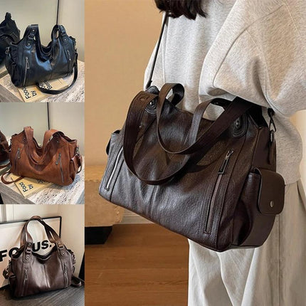 Retro Large Capacity Shoulder Crossbody Bag For Women