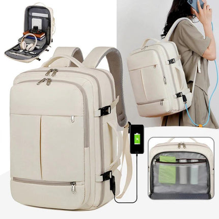 Waterproof Business Travel Backpack With 15.6 Inch Laptop Compartment
