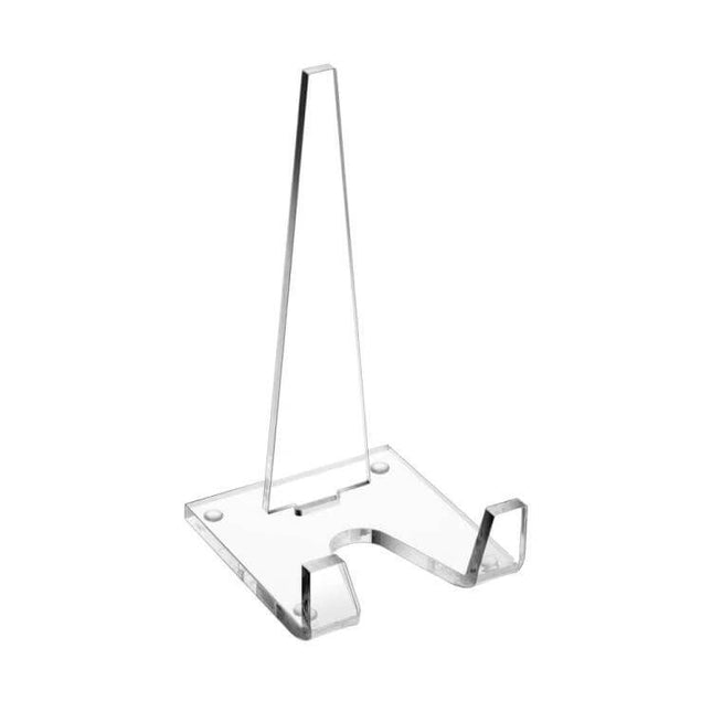 Acrylic Picture Frame Stand For Photos, Everyday Desk Display clear acrylic desktop stand for photos and small plates, compact 10 x 10 x 20 cm